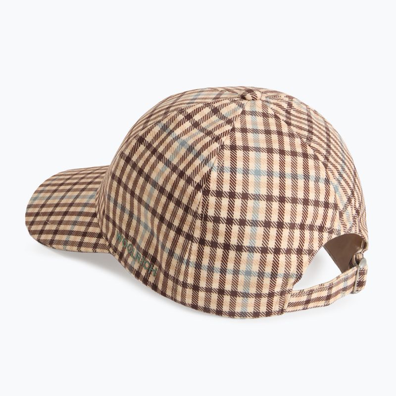Women's baseball cap Woolrich Check Baseball Cap beige check 2