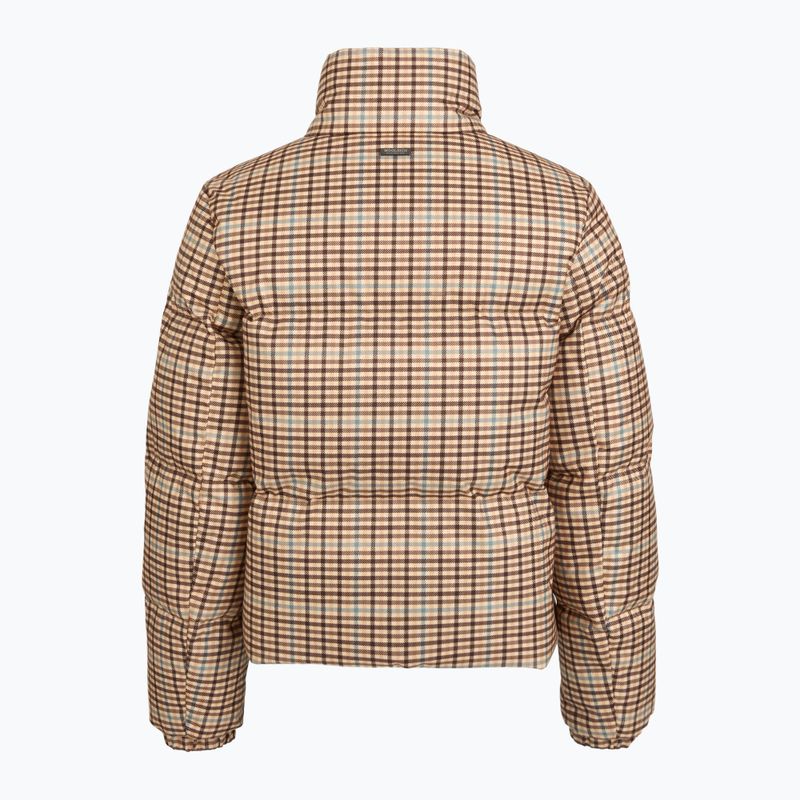 Women's jacket Woolrich Printed Wool beige check 2