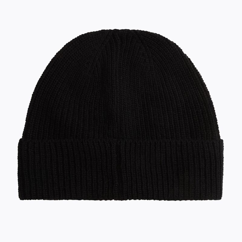 Men's winter hat Woolrich Knitted Ribbed Beanie black 2