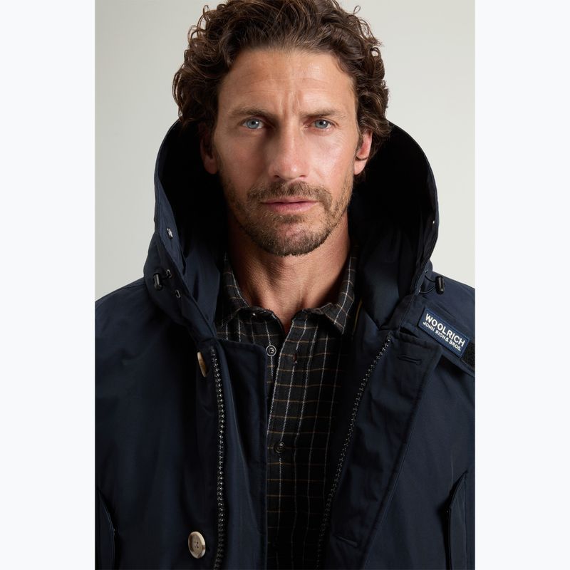 Men's insulated coat Woolrich Arctic Detachable Fur Parka melton blue 4