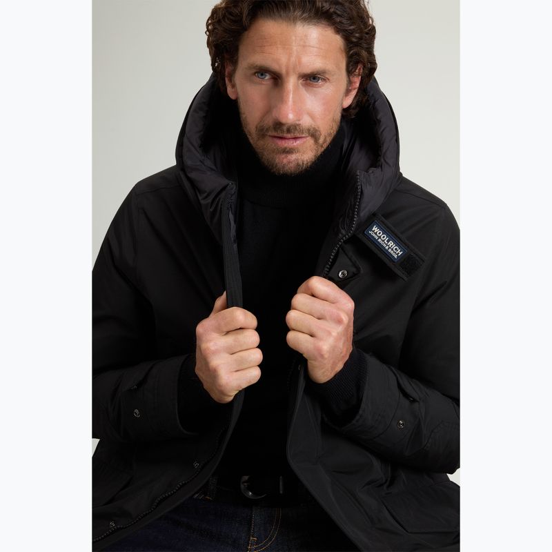 Men's insulated coat Woolrich Polar High Collar Parka black 4