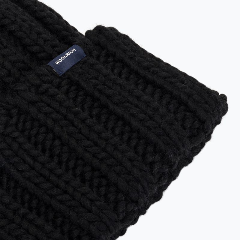 Women's winter hat Woolrich Chunky Beanie 2026 black 3