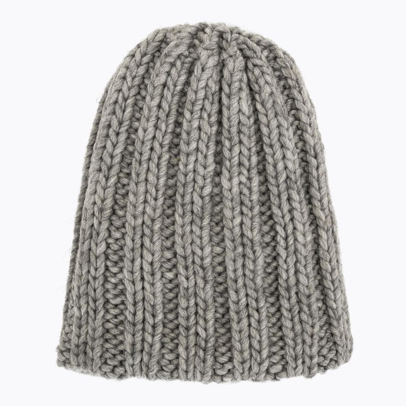 Women's winter hat Woolrich Chunky Beanie light grey melange 4