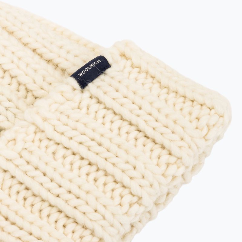 Women's winter hat Woolrich Chunky Beanie 2026 milky cream 3