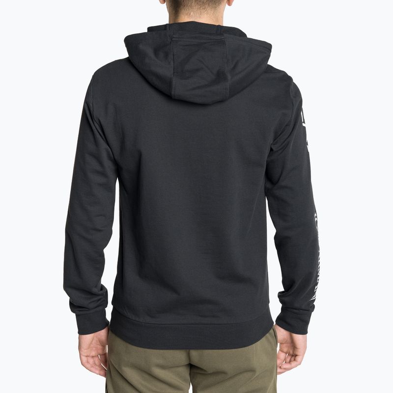 Men's EA7 Emporio Armani Train Logo Series Hoodie Extended Logo Coft night blue/white logo sweatshirt 2