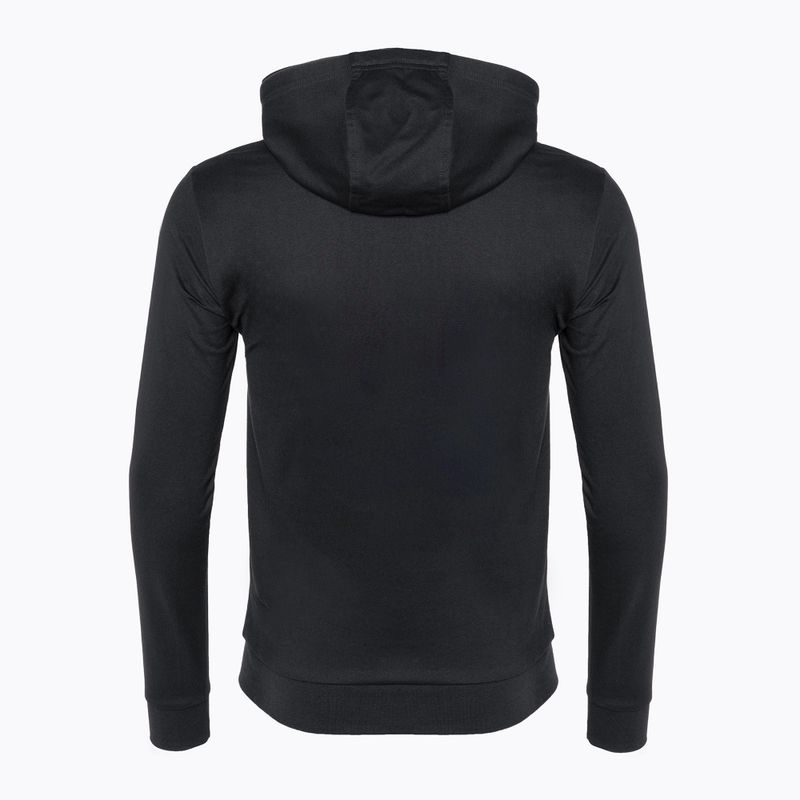Men's EA7 Emporio Armani Train Logo Series Hoodie Extended Logo Coft night blue/white logo sweatshirt 6