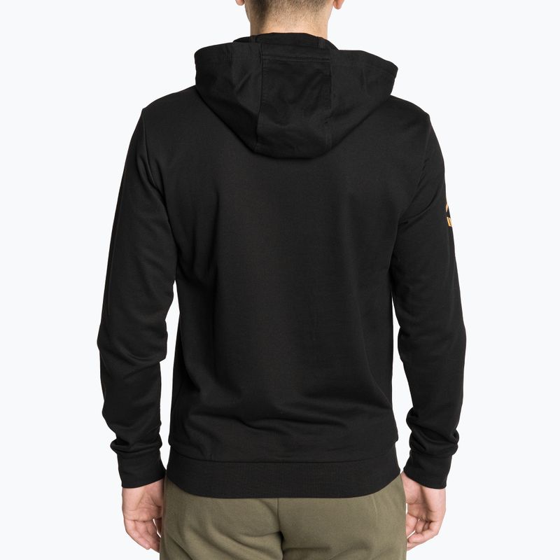 Men's EA7 Emporio Armani Train Logo Series Hoodie Extended Logo Coft black/gold logo sweatshirt 2