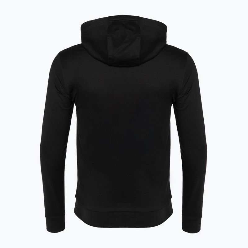 Men's EA7 Emporio Armani Train Logo Series Hoodie Extended Logo Coft black/gold logo sweatshirt 6