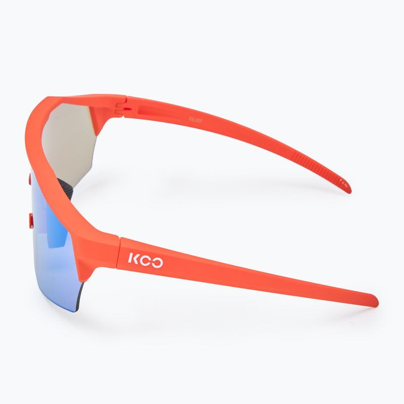 Koo Alibi orange matt/green mirror sunglasses 4