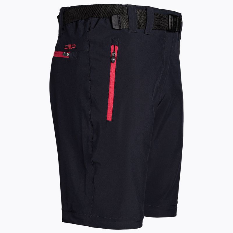 Women's CMP Zip Off trekking trousers black/pink 3T51446/05UG 3