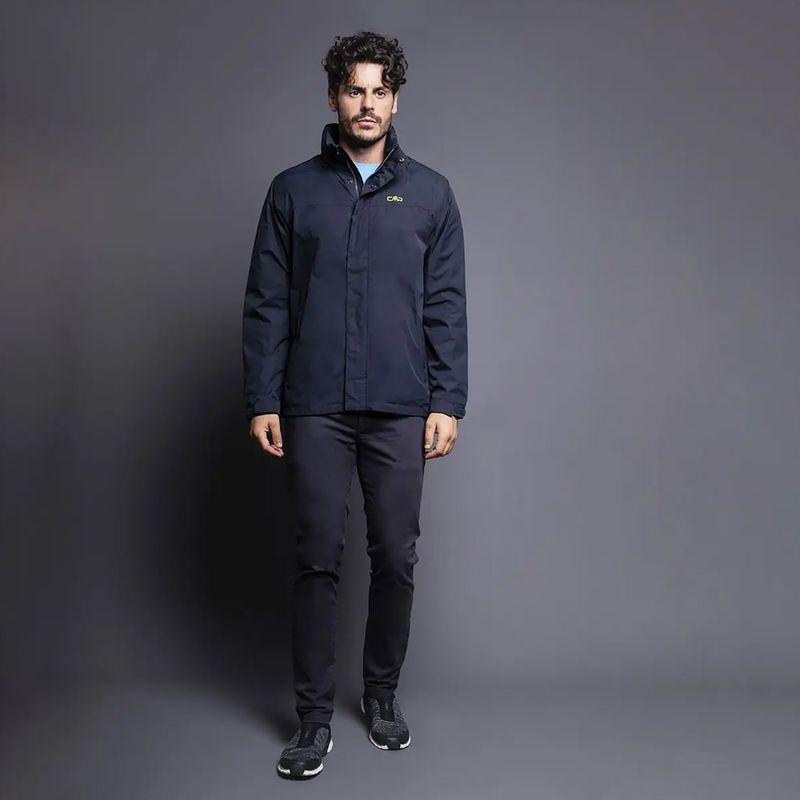 Men's CMP Snaps rain jacket black 39X7367/N950 9