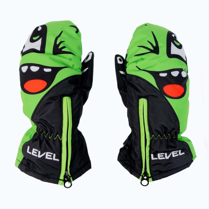 Level Lucky Mitt children's ski glove green 4146 2
