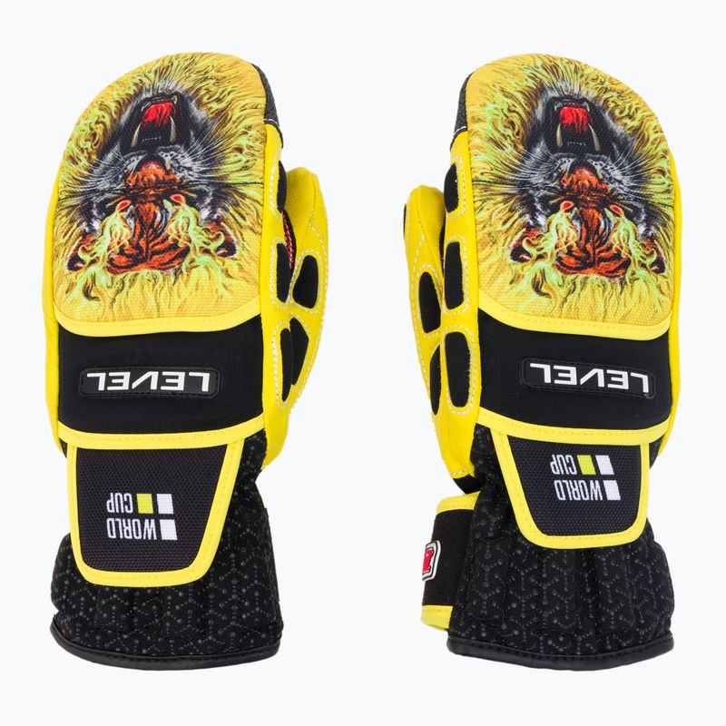 Level Worldcup Jr Cf Mitt children's ski glove yellow 4116 3