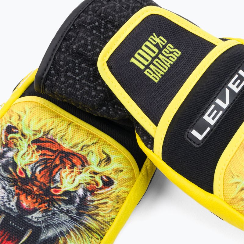 Level Worldcup Jr Cf Mitt children's ski glove yellow 4116 4