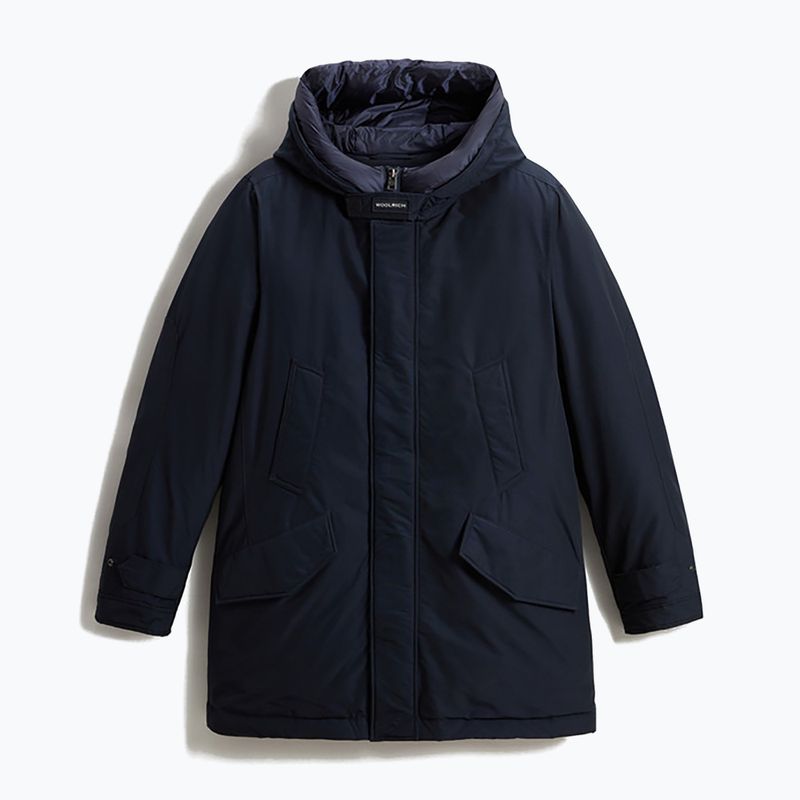 Men's Woolrich Polar High Collar Parka melton blue 4