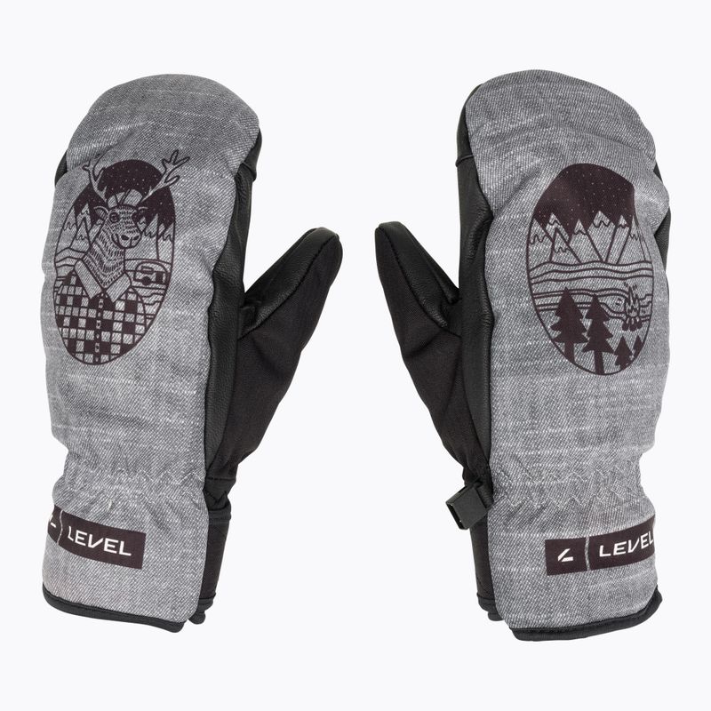 Level Vertigo Pro Mitt dark ski glove 3