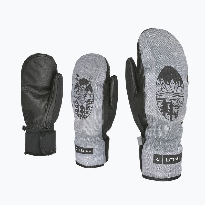 Level Vertigo Pro Mitt dark ski glove 6