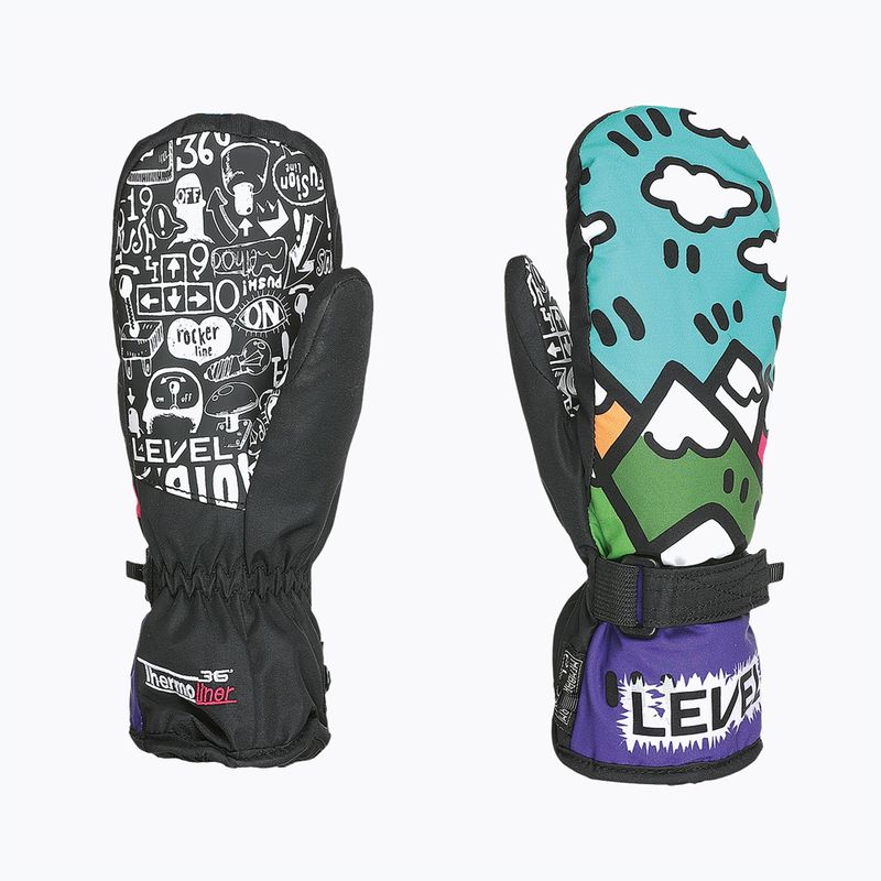 Level Junior Mitt children's ski glove purple 4152JM 8