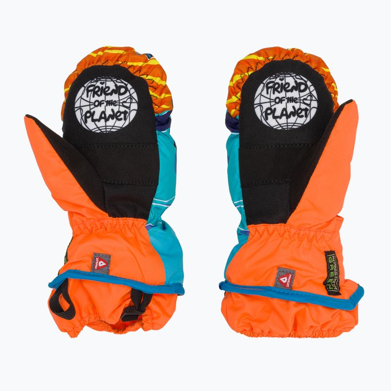 Level Animal children's ski gloves orange 3