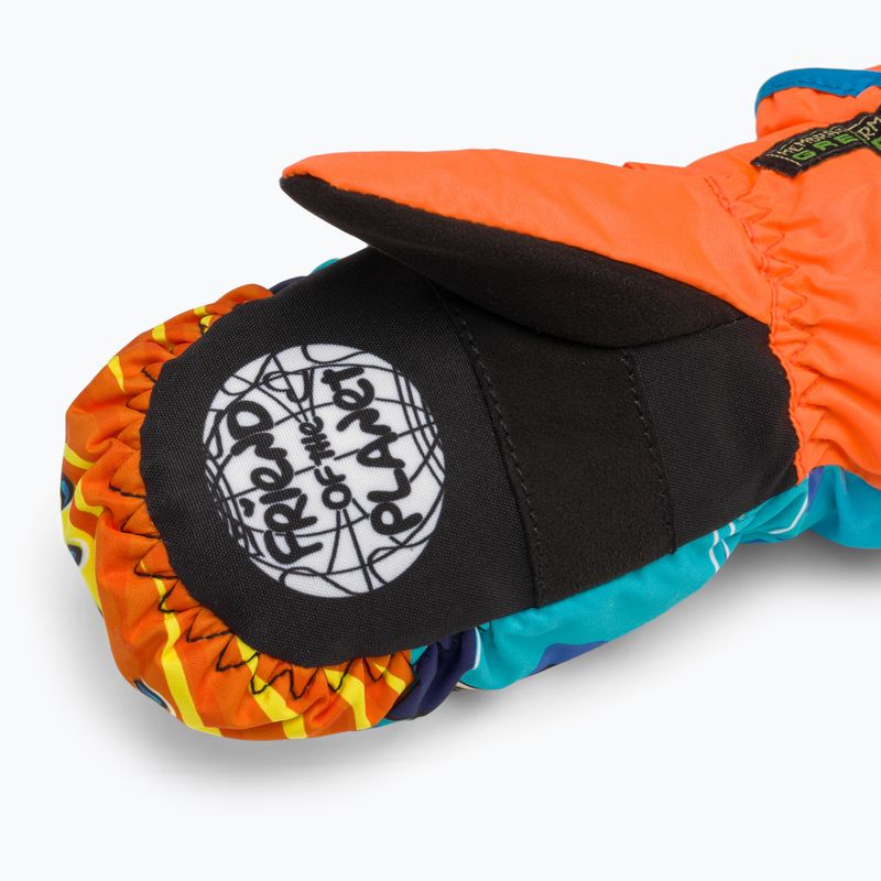Level Animal children's ski gloves orange 4