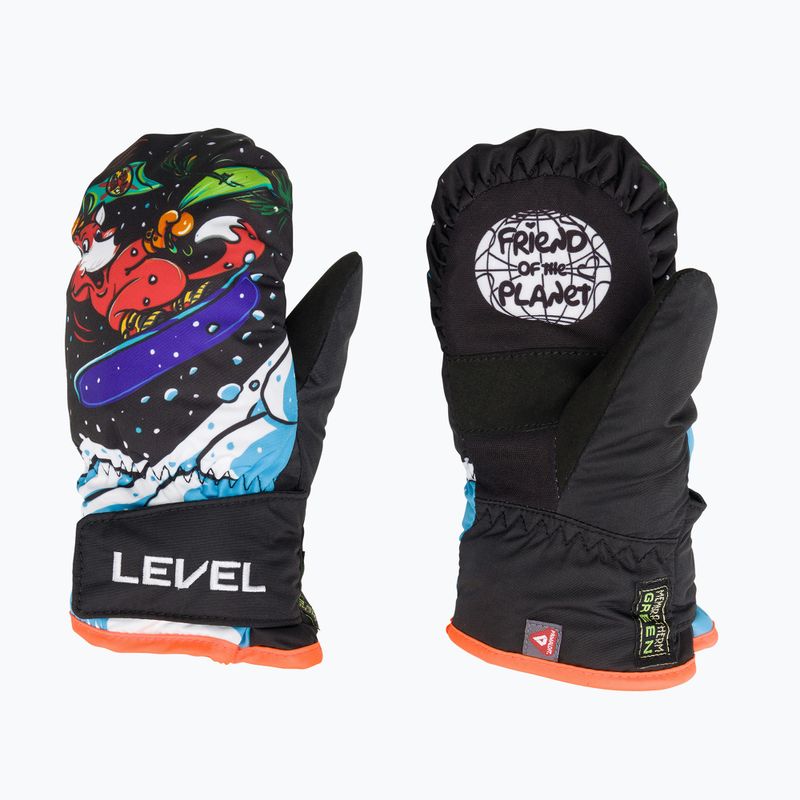 Level Animal children's ski gloves pk black