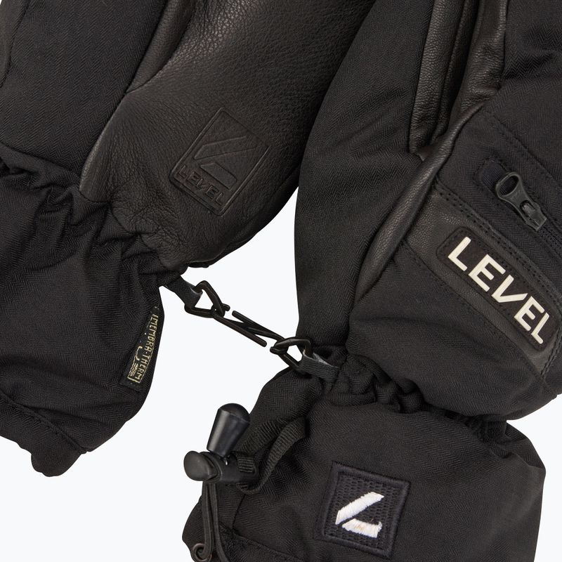 Level Switchback Mitt ski glove black 5
