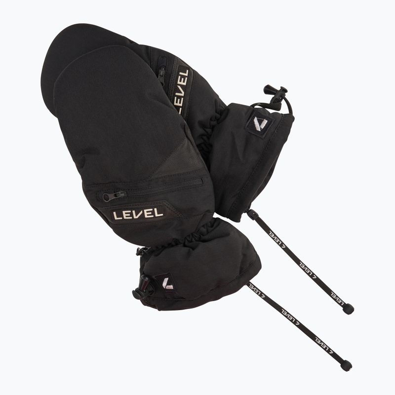 Level Switchback Mitt ski glove black 6