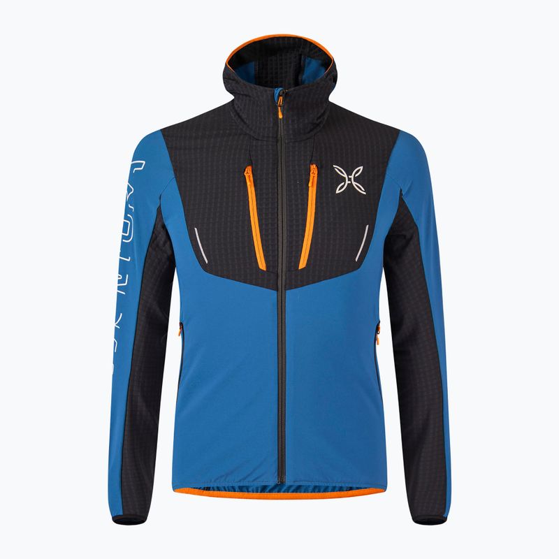 Men's Montura Ski Style Hoody deep blue/mandarino