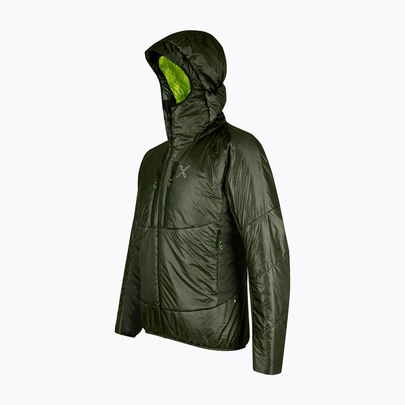 Montura Force men's jacket Primaloft sage green/ lime green 3