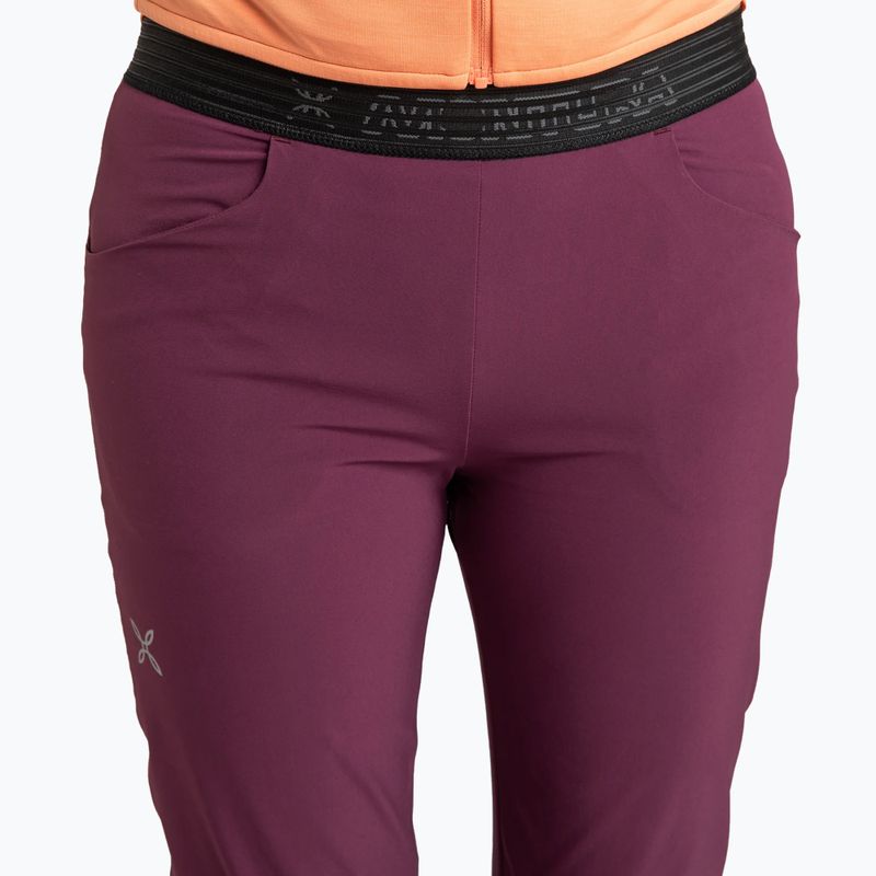 Women's trekking trousers Montura Rise vinaccia/baton rouge 4
