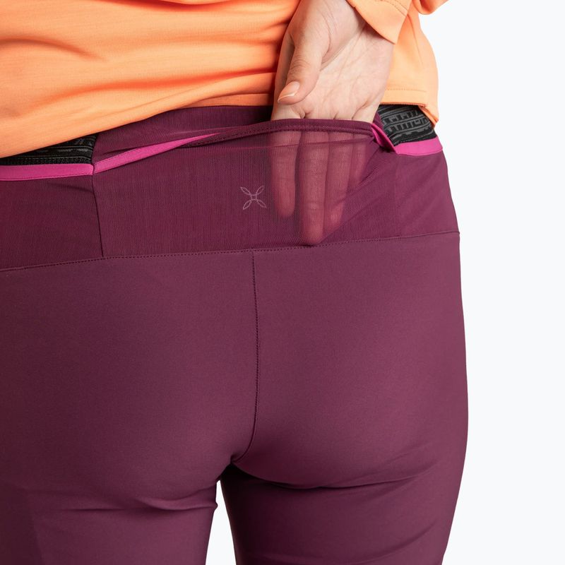 Women's trekking trousers Montura Rise vinaccia/baton rouge 5