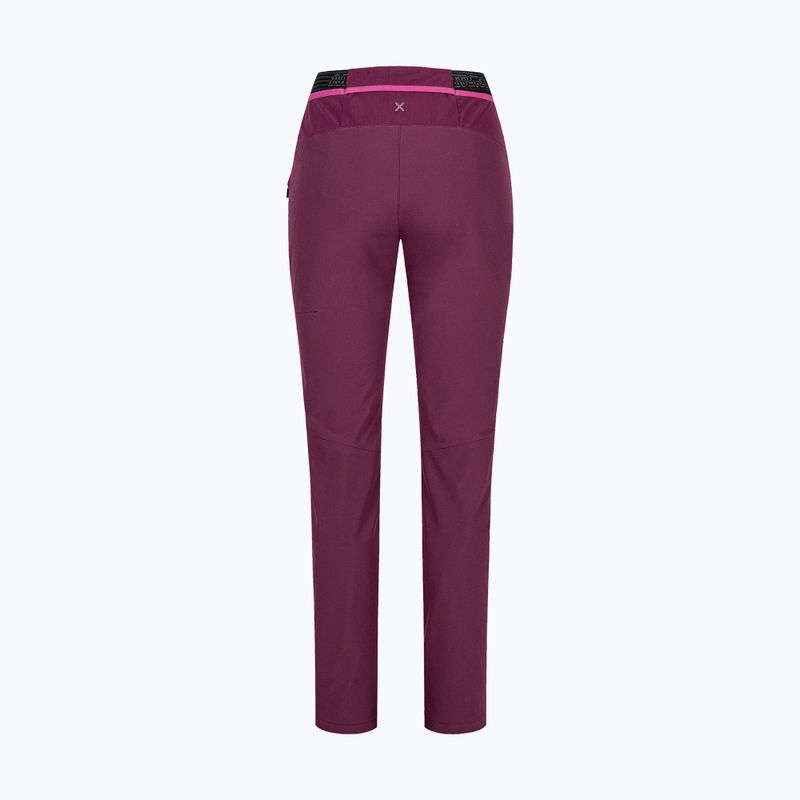 Women's trekking trousers Montura Rise vinaccia/baton rouge 8