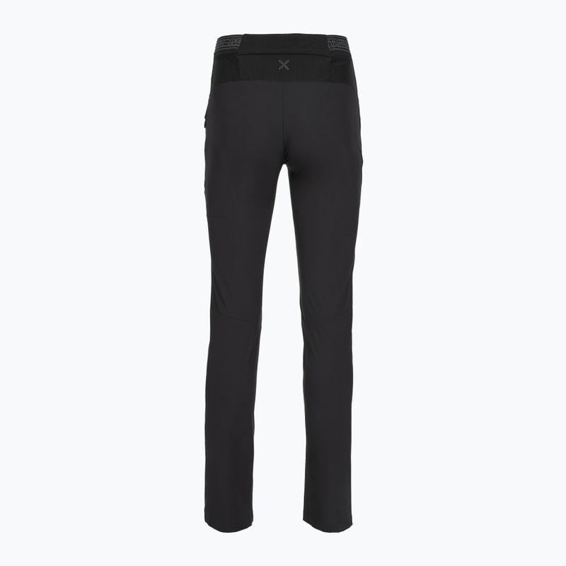 Women's trekking trousers Montura Rise anthracite/turquoise 2