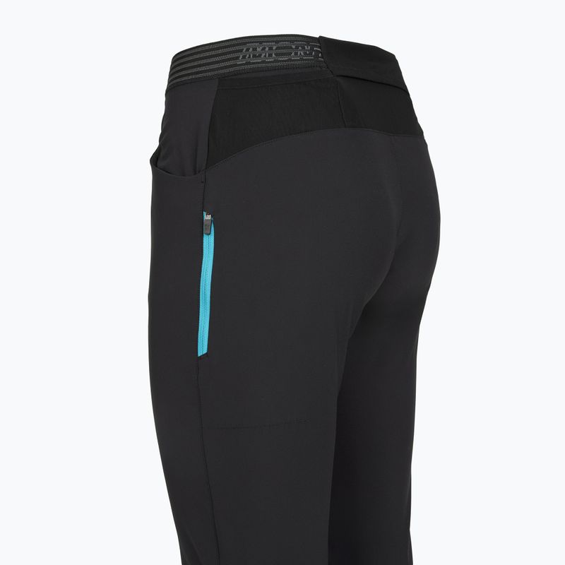 Women's trekking trousers Montura Rise anthracite/turquoise 4