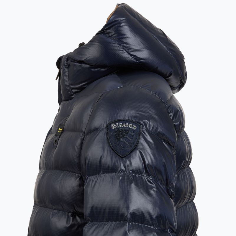 Men's jacket Blauer USA Adams blue inside tabacco 4