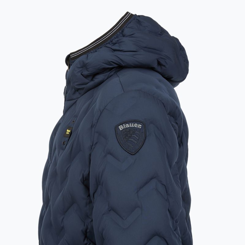 Men's jacket Blauer USA Piery blue inside tobacco 4