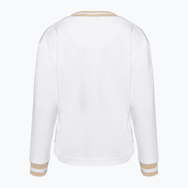 Aeronautica Militare Lady V-Neck sweatshirt bianco ottico 2