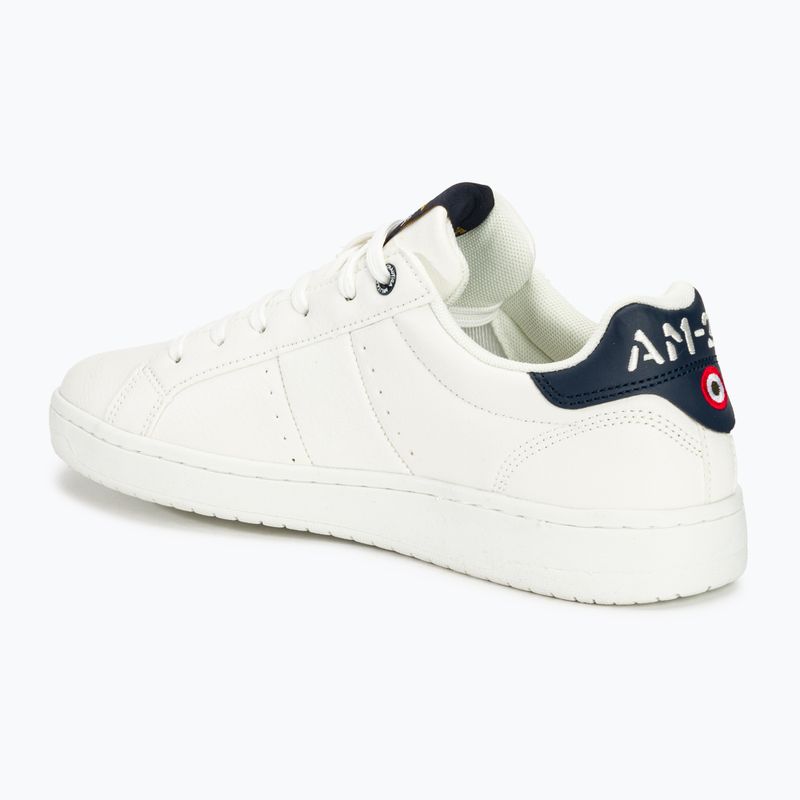 Men's Aeronautica Militare Eco Leather With Eagle off white shoes 3