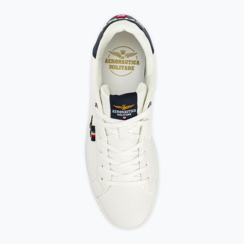 Men's Aeronautica Militare Eco Leather With Eagle off white shoes 5