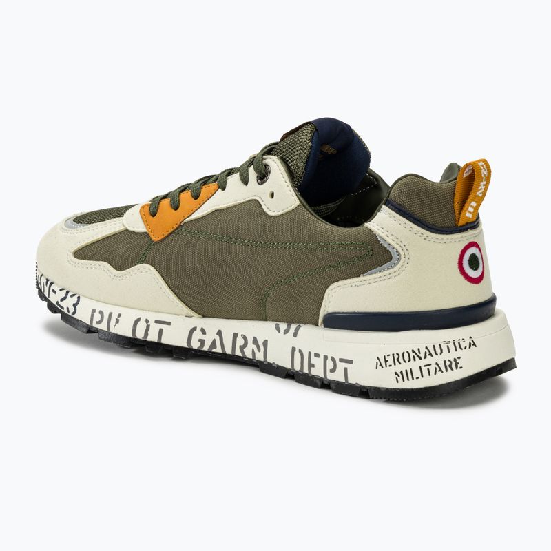 Men's Aeronautica Militare Printed Sole avocado/oyster gray shoes 3