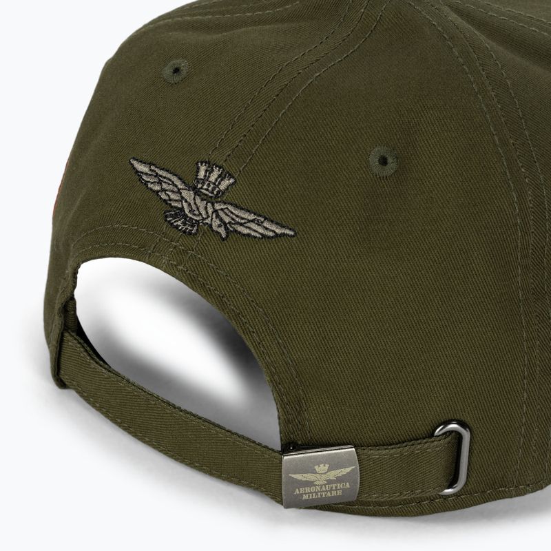 Men's Aeronautica Militare Basic With Metal Eagle military green baseball cap 5