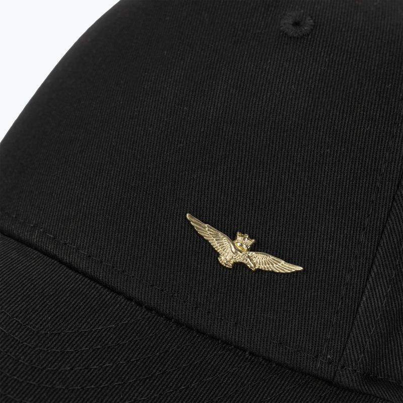 Men's Aeronautica Militare Basic With Metal Eagle jet black baseball cap 3