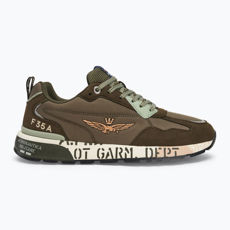 Aeronautica Militare men's shoes SC276CT3380 dark green/light green 2