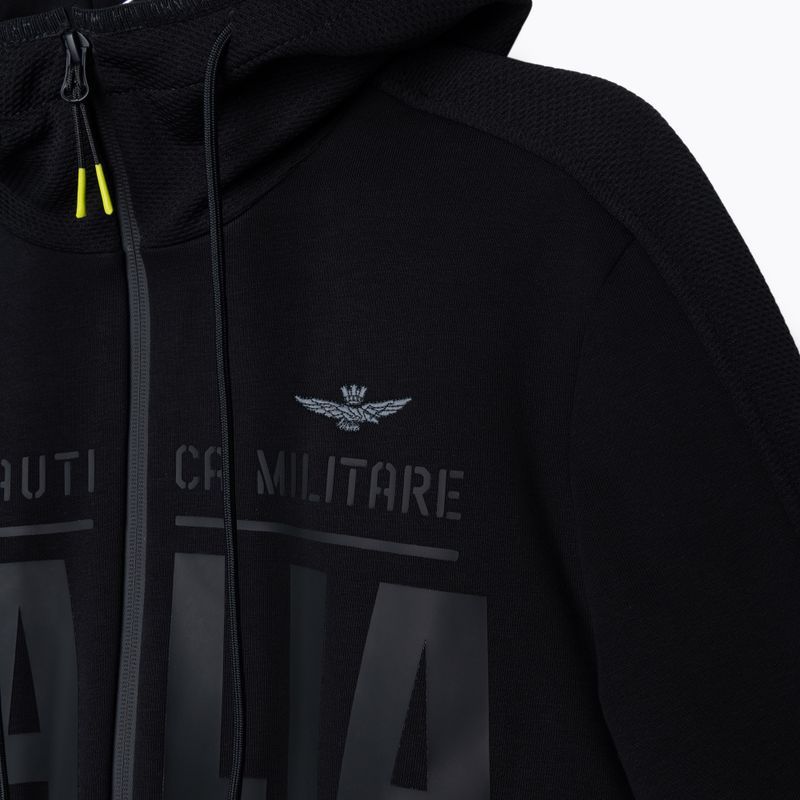 Men's Aeronautica Militare Sport jet black sweatshirt 3