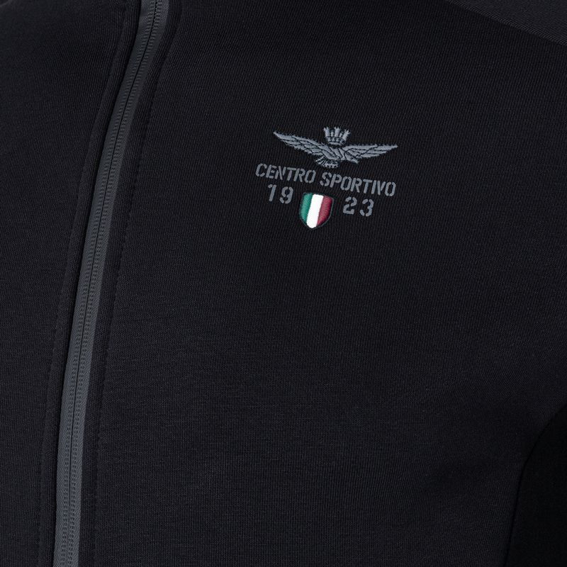 Men's Aeronautica Militare Sport jet black sweatshirt 5