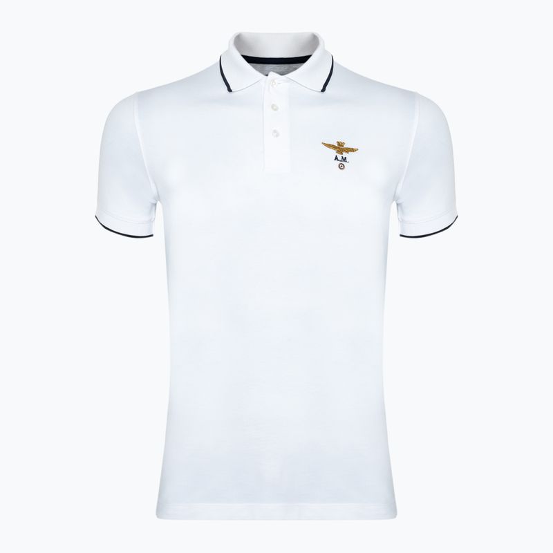 Men's Aeronautica Militare Essential off white polo shirt