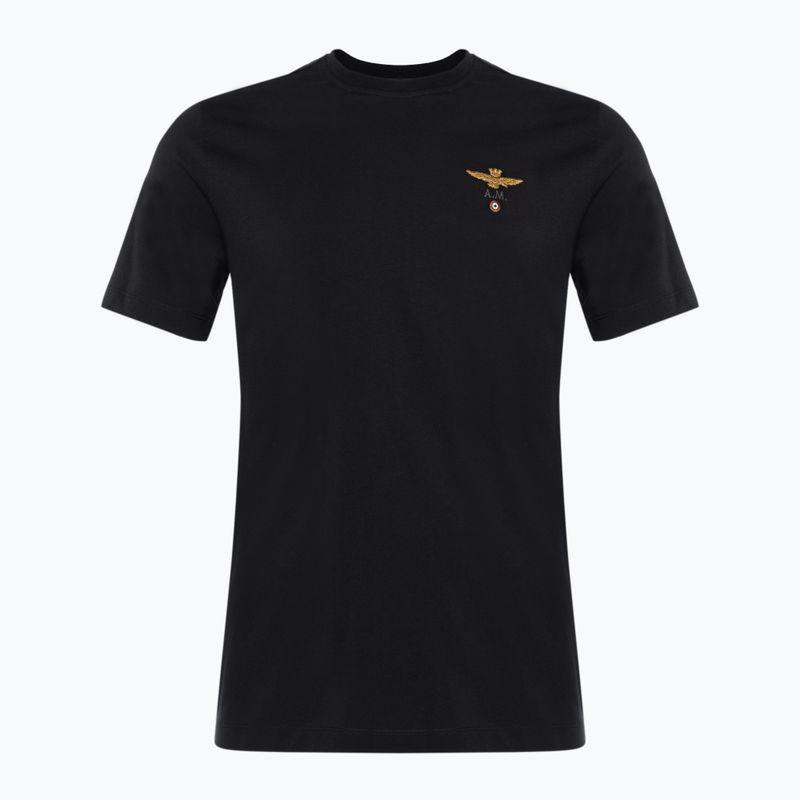 Men's Aeronautica Militare Essential jet black T-shirt