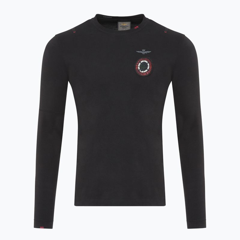 Men's Aeronautica Militare Flying Team jet black longsleeve