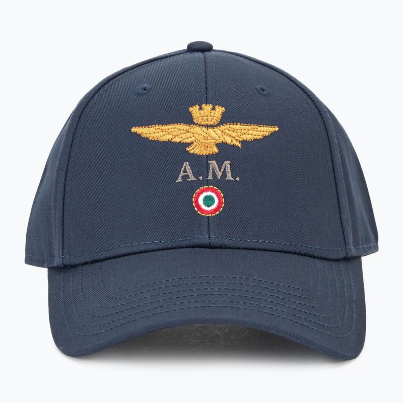 Men's Aeronautica Militare Cotton With Logo baseball cap blue navy 2