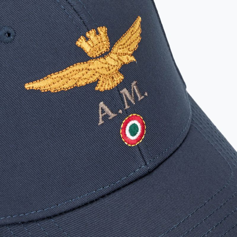 Men's Aeronautica Militare Cotton With Logo baseball cap blue navy 3